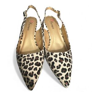 EY Boutique Leopard Print Pointed heels size 10